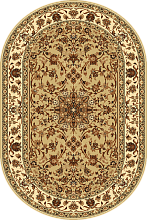 Овальный ковер обычный ворс STANDARD Samir beige ОВАЛ