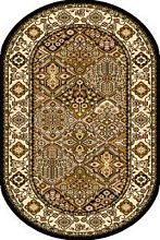 Овальный ковер обычный ворс STANDARD Bergenia olive ОВАЛ