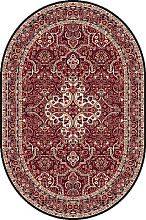 Овальный ковер обычный ворс STANDARD Laurus dark red ОВАЛ