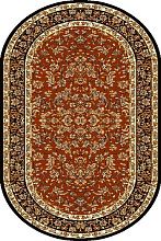 Овальный ковер обычный ворс STANDARD Hermiona brick red ОВАЛ